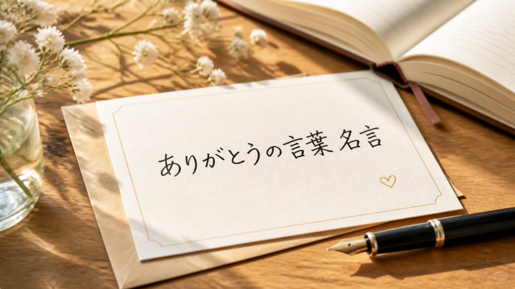 ありがとうの言葉 名言のアイキャッチ画像