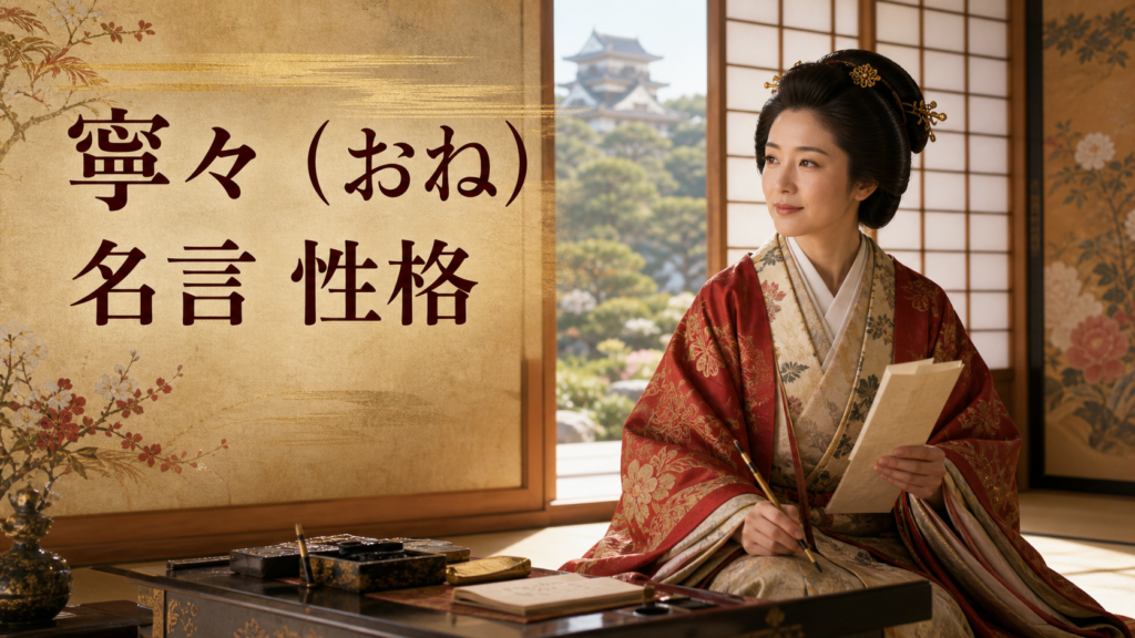 寧々（おね）の名言と性格を表す歴史イメージ画像