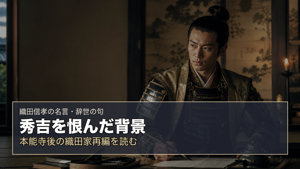 秀吉を恨んだ背景を表す織田信孝のイメージ画像