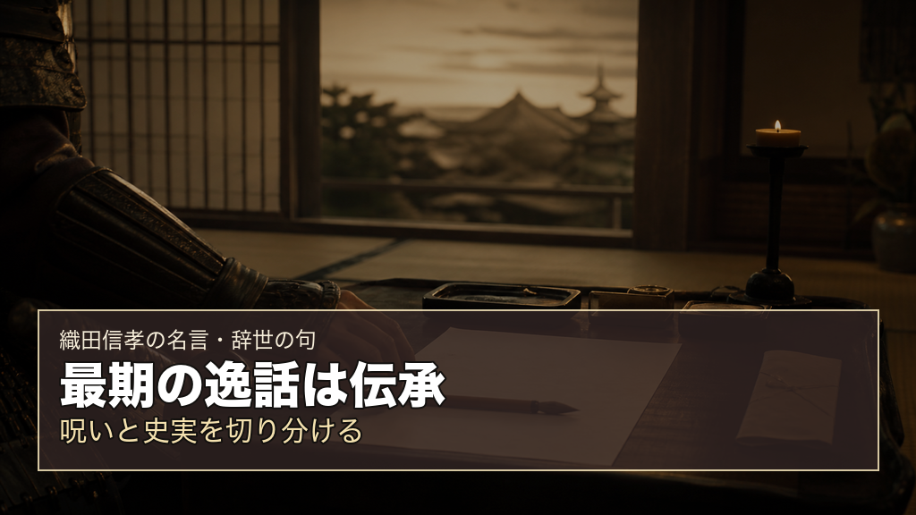 最期の逸話は伝承を表す織田信孝のイメージ画像