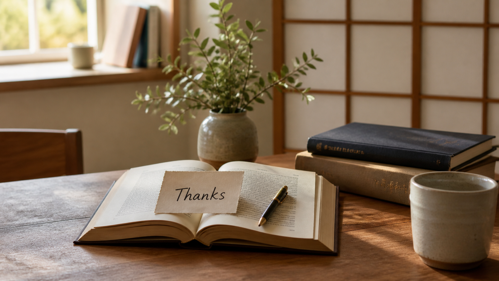 感謝の名言を読む本とありがとうのメモ