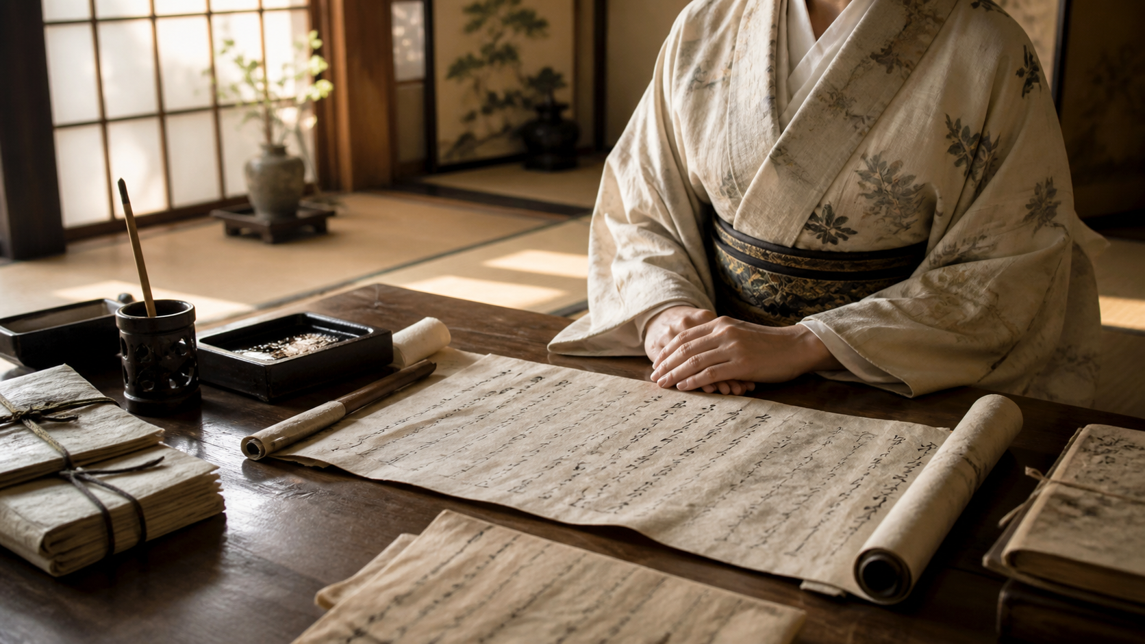 常高院の遺言と名言を確認する場面のイメージ画像