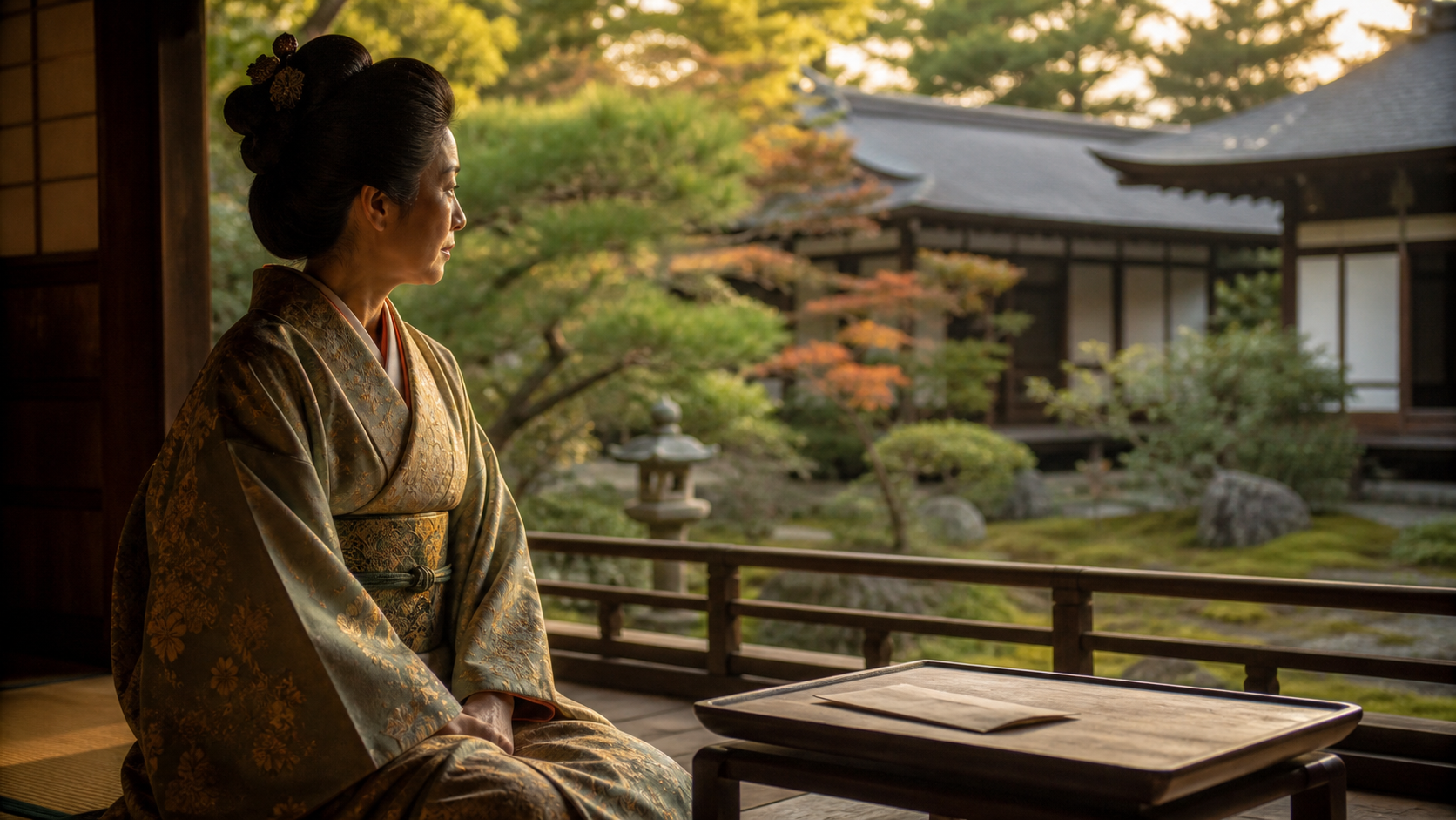 常高院の名言と性格をまとめる静かな寺院のイメージ画像