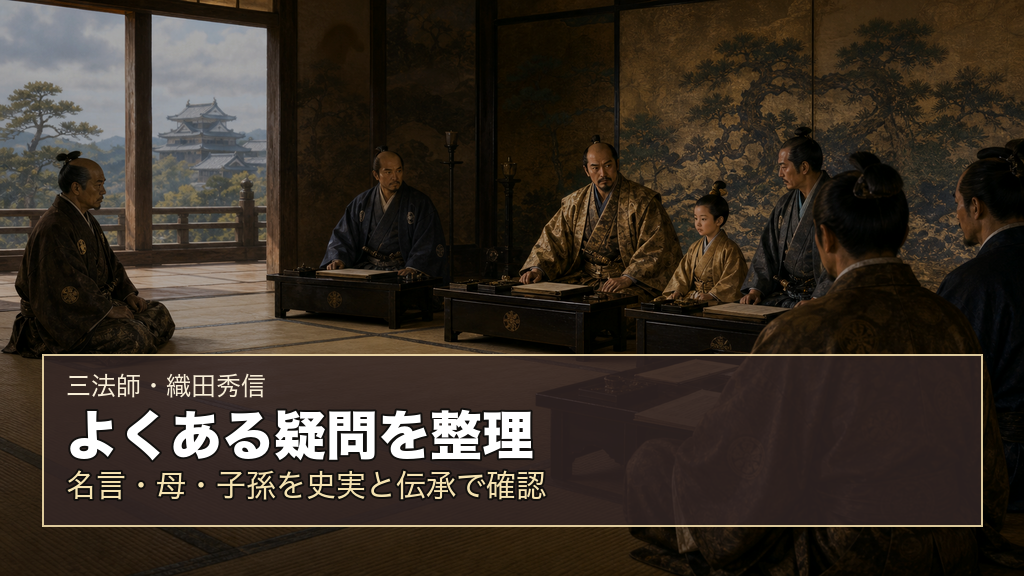 三法師の名言や母についてよくある質問を示すイメージ画像