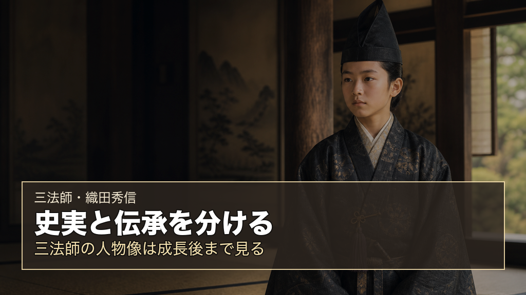 三法師の名言と母を史実と伝承で分けて考えるイメージ画像