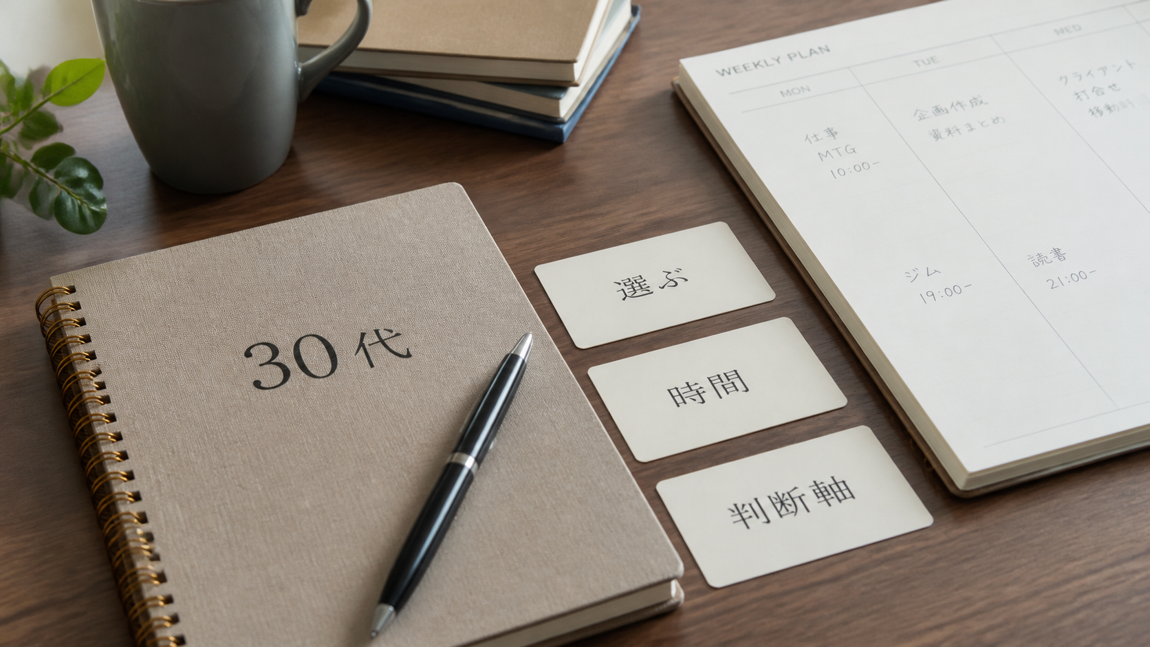 30代が優先順位と判断軸を整える名言イメージ画像