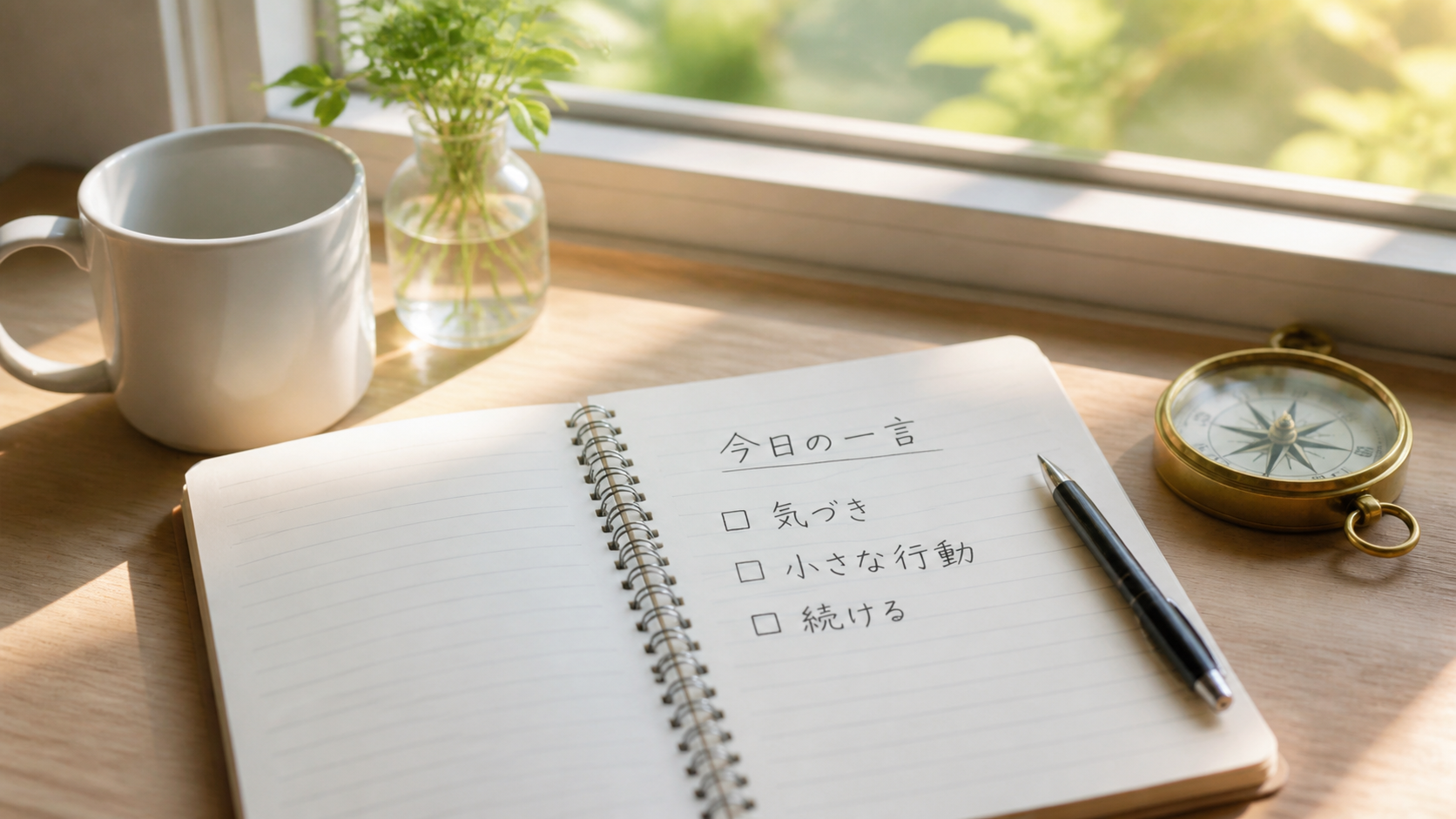心に残った名言を今日の小さな行動へ変えるイメージ画像
