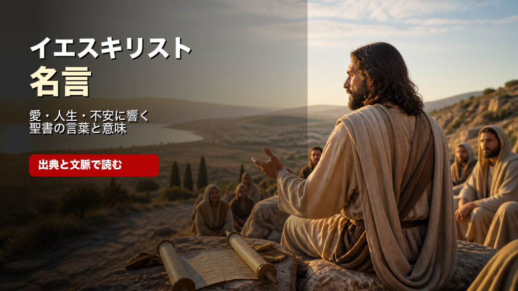 イエスキリストの名言を出典と文脈で読むアイキャッチ画像