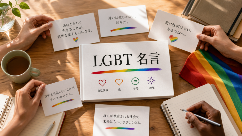 LGBT 名言の要点を表したイメージ画像