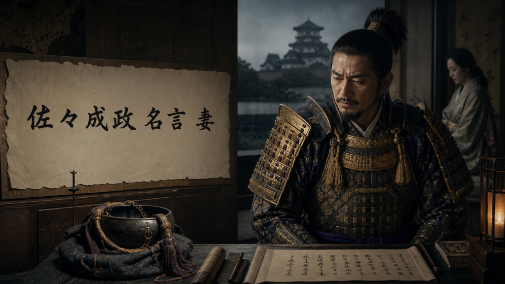 佐々成政の名言と妻を解説するアイキャッチのイメージ画像