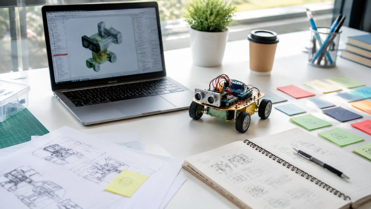 小さな試作で学ぶエンジニア作業机のイメージ画像