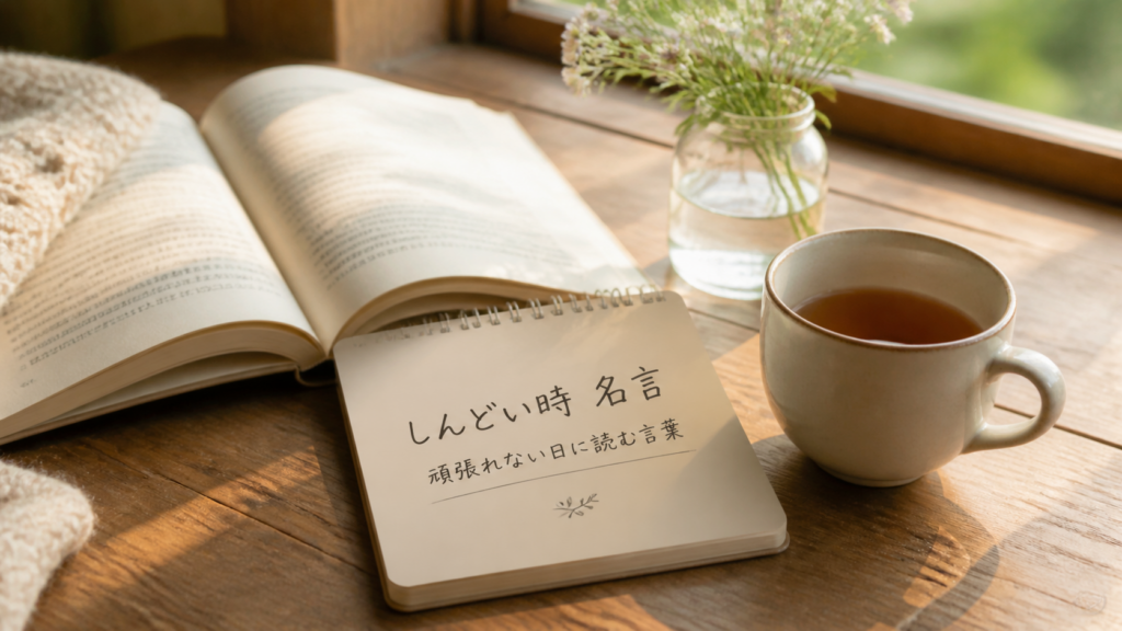 しんどい時に読む名言のイメージ画像