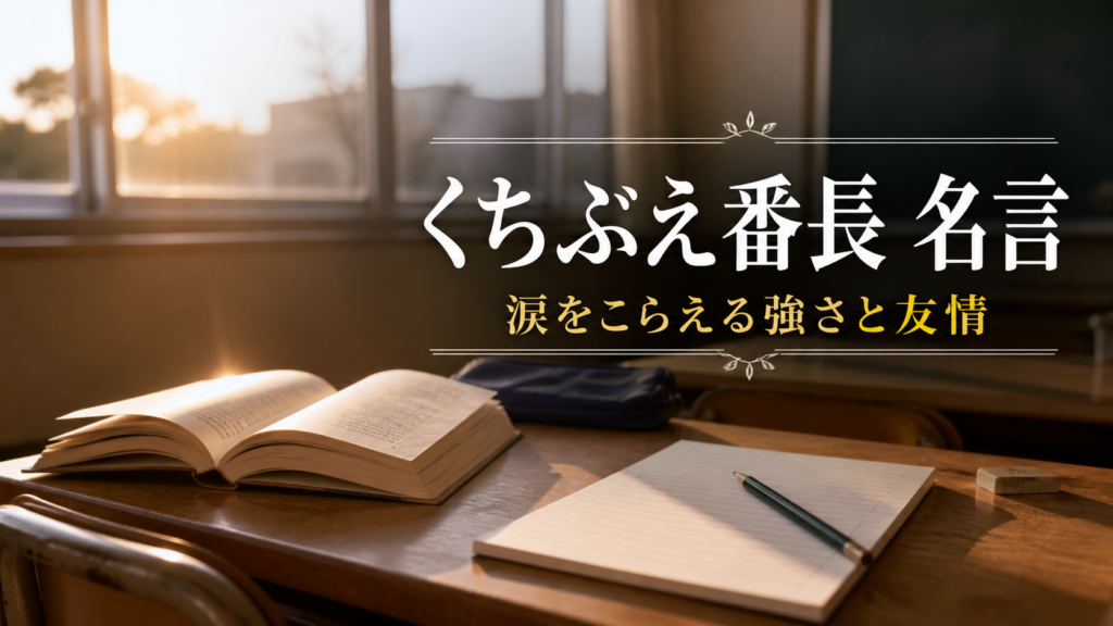くちぶえ番長の名言を読書ノートで整理する教室のイメージ画像