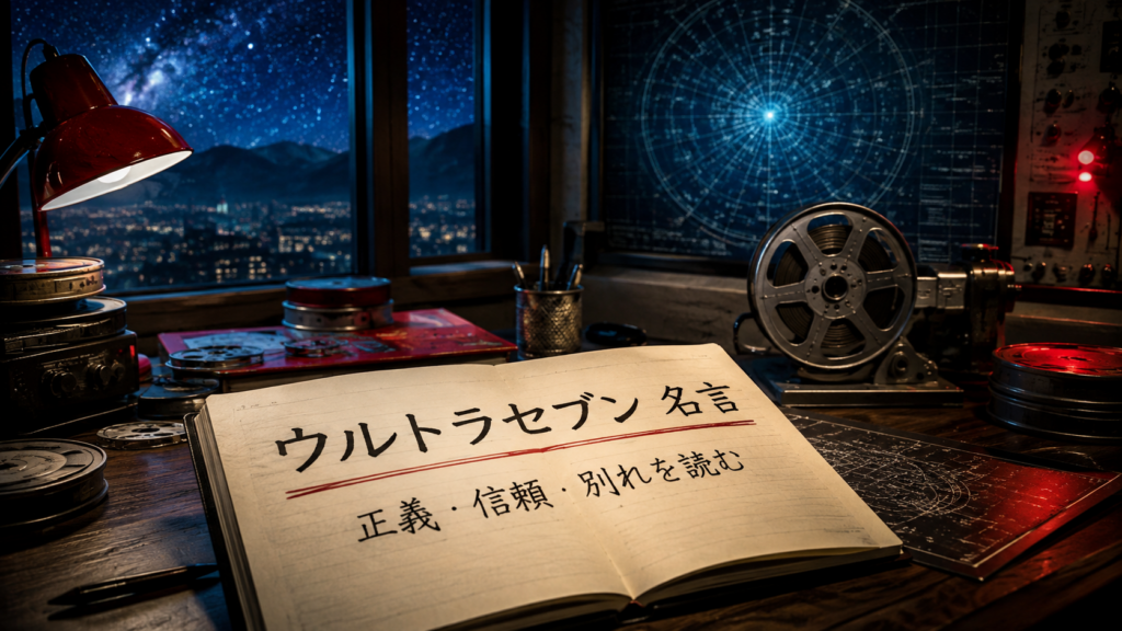 ウルトラセブン 名言の要点を示す映画資料室のイメージ画像