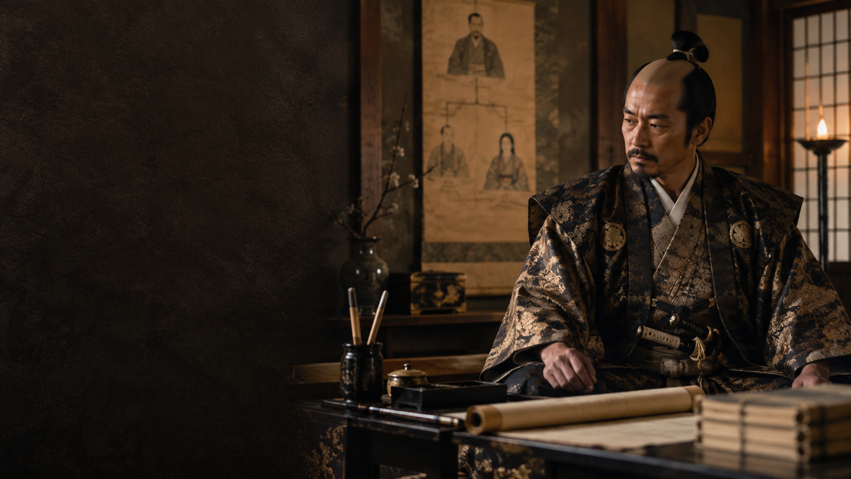 三好信吉（豊臣秀次）を戦国期の武将として描いたイメージ画像