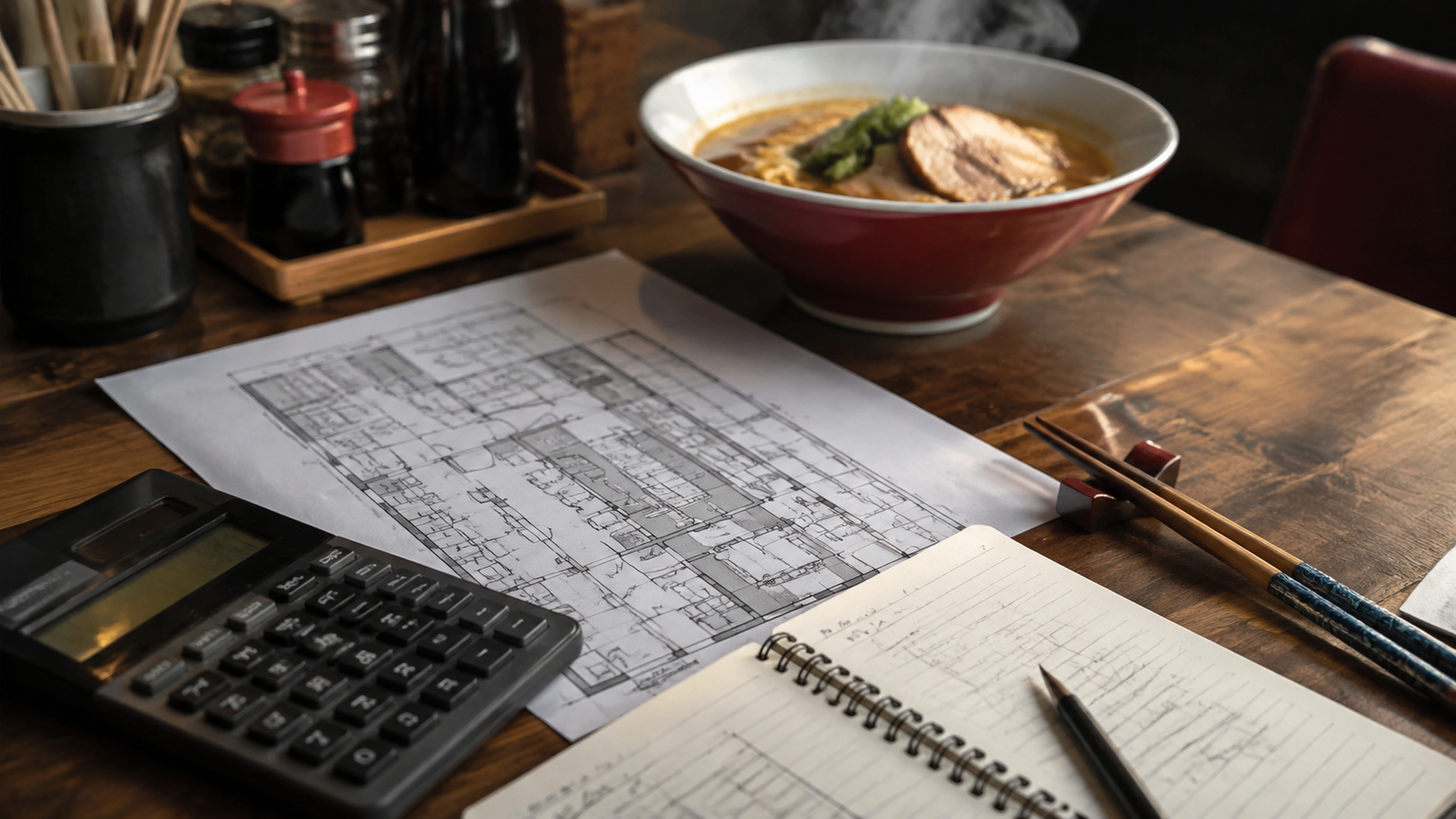 ラーメン店の仕事とコンサルを考えるイメージ画像