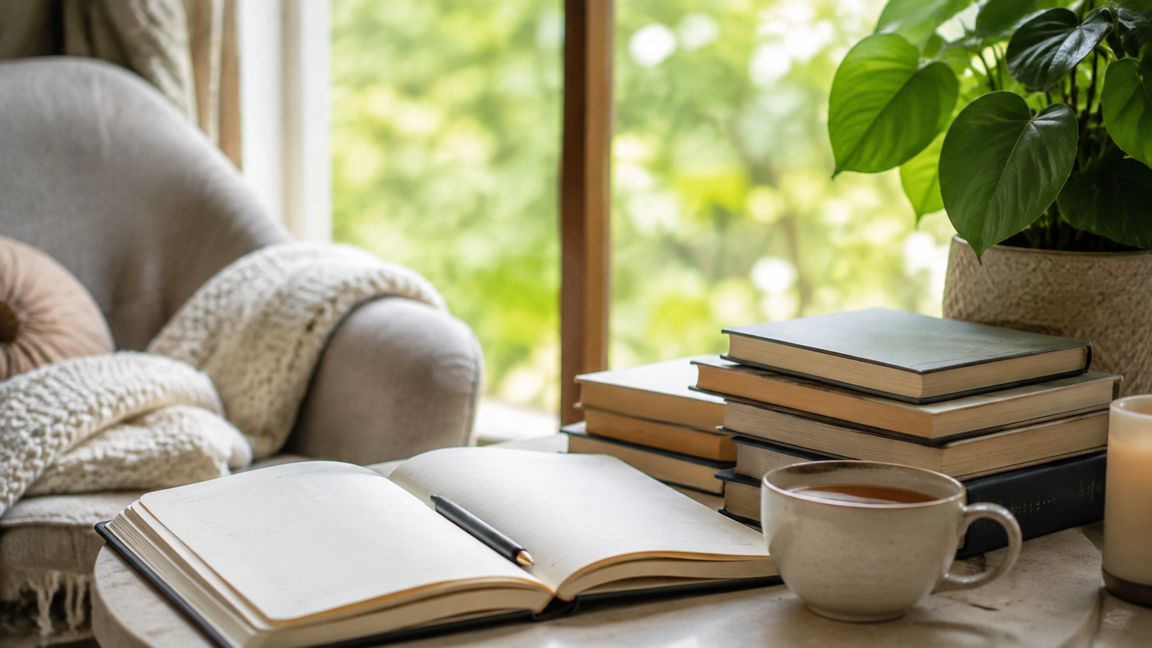 やる気になる名言について考える読書空間のイメージ画像