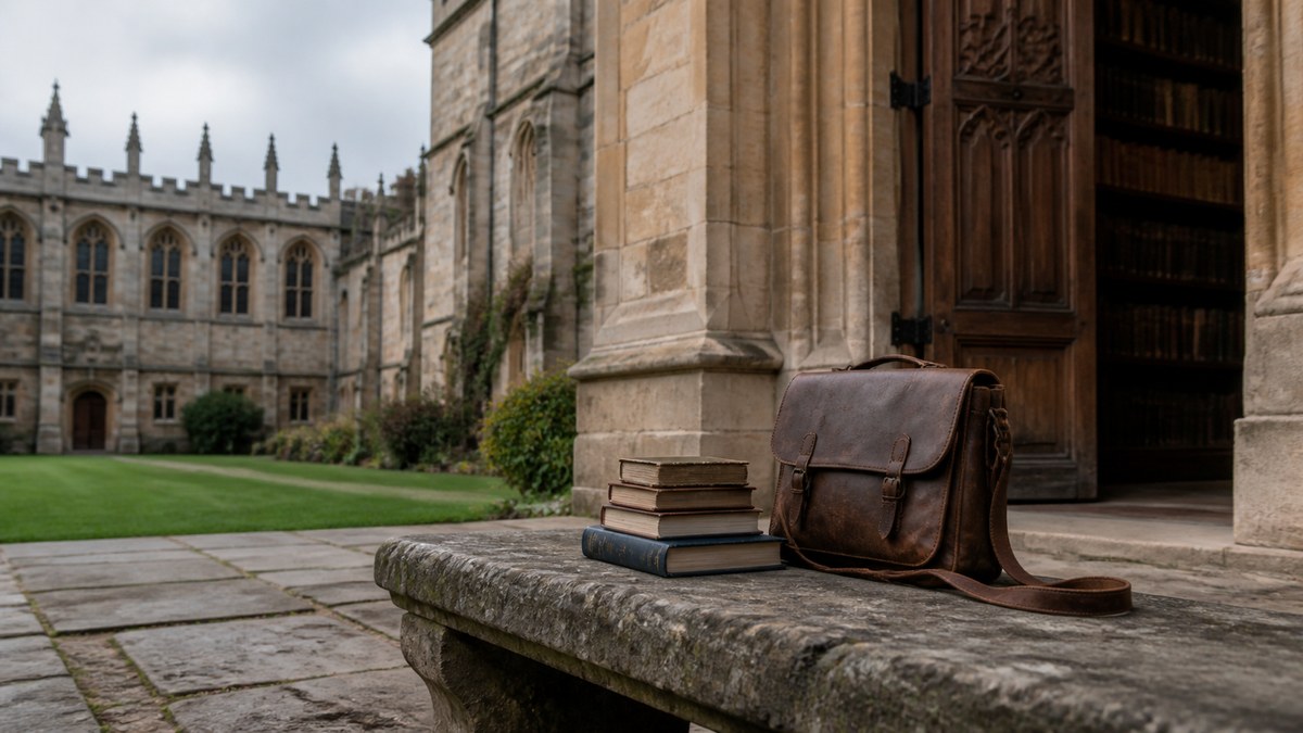 20世紀イギリスの歴史家を連想させる学術風景のイメージ画像