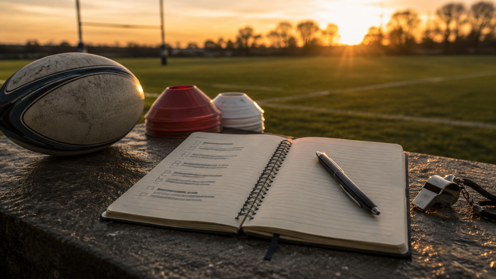 ラグビー場と行動メモ