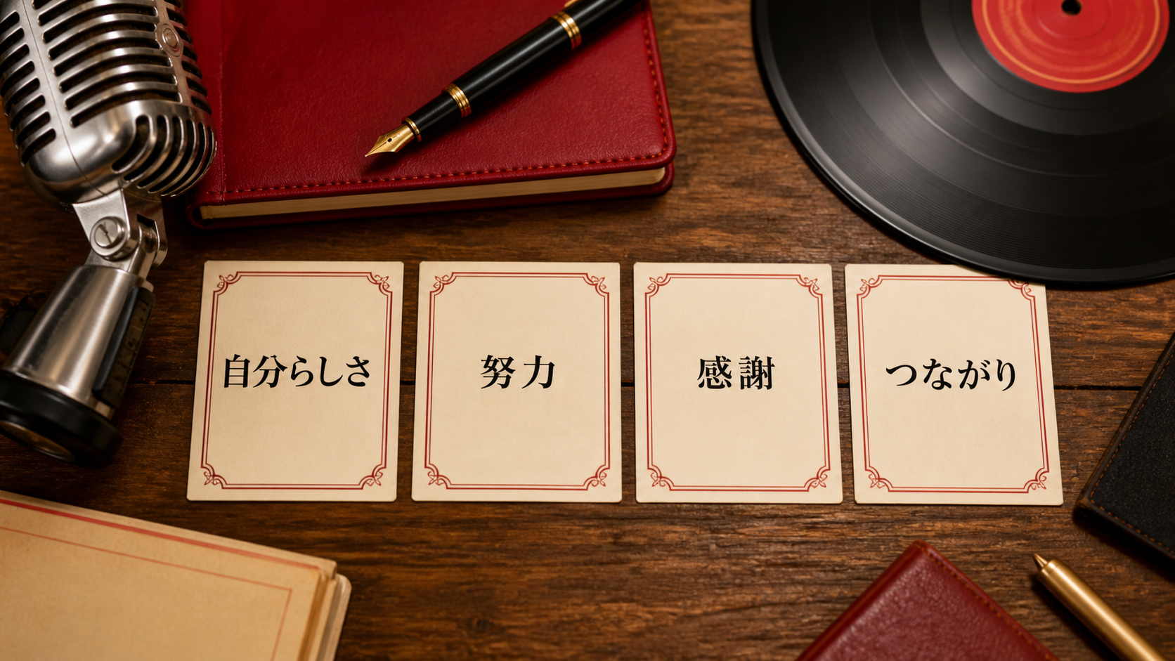 エルヴィス・プレスリーの名言からわかる価値観をカードで表したイメージ画像
