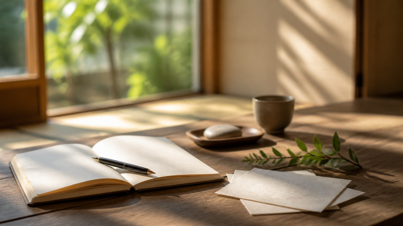 自分らしく生きる名言を静かに読む場面のイメージ画像