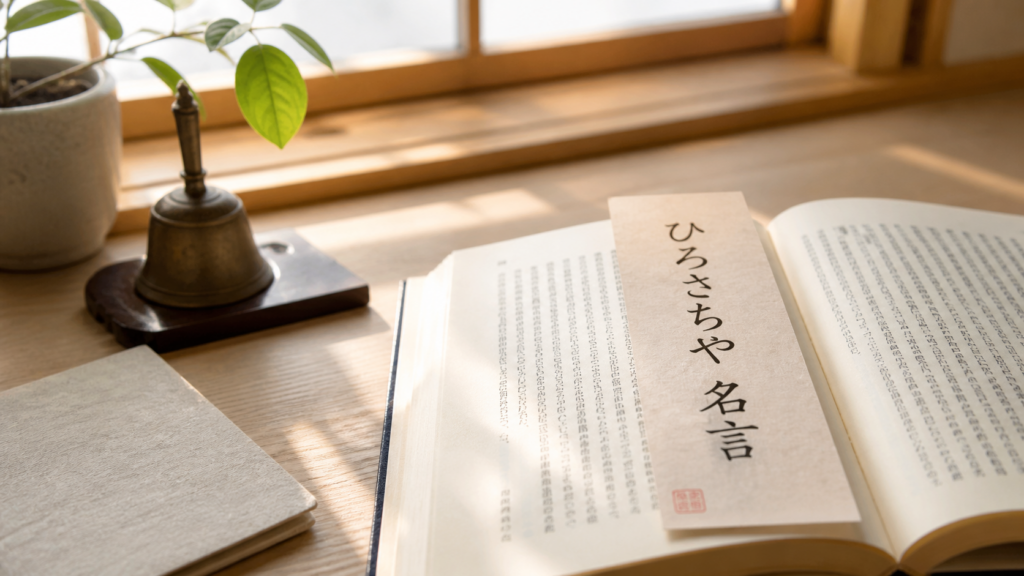ひろさちや 名言をテーマにした本としおりのイメージ画像