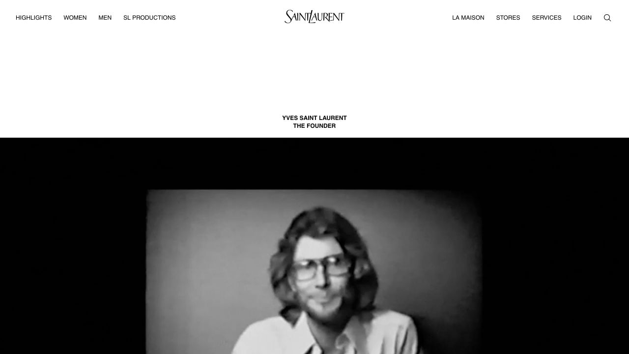 Saint Laurent公式サイトの創業者紹介