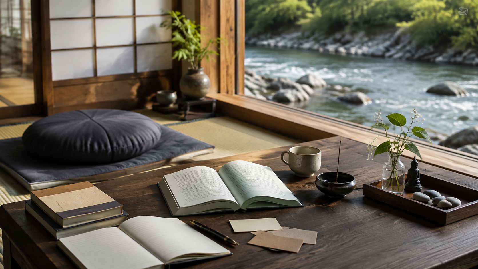 名言を読む静かな部屋のイメージ画像