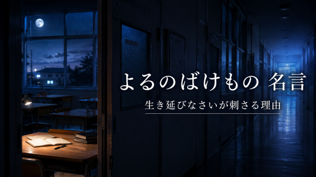 『よるのばけもの』名言のイメージ画像